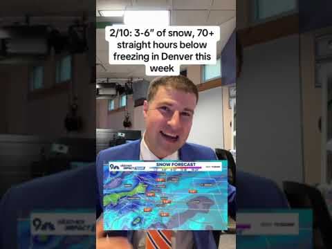 Arctic blast in Denver: Cold fronts to bring snow, plummeting temps