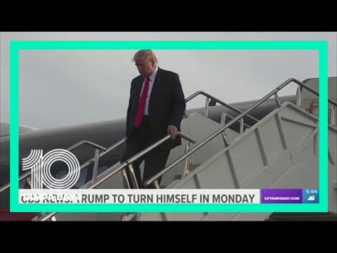CBS News: Trump to turn himself in on Monday