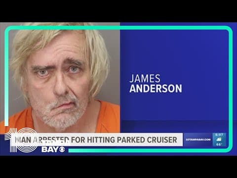 Accused DUI driver arrested after hitting parked police car