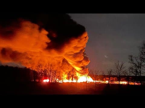 Timbuk Farms in Licking County catches fire after several explosions