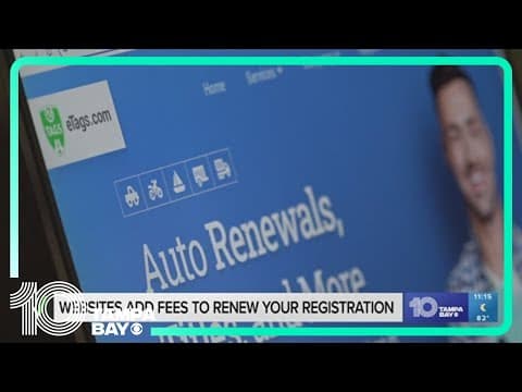 VERIFY: Websites add fees to renew your vehicle registration