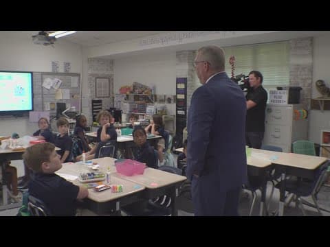 Students return to school with smiles at Gayle Sloan Middle School in St. Tammany Parish