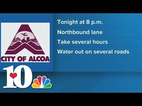 Water main break repairs on Alcoa Highway could cause some water, traffic interruptions
