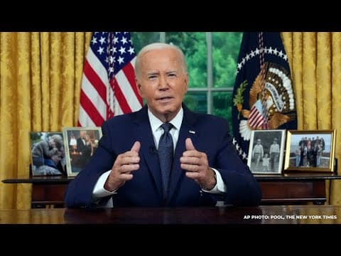 President Biden speaking to nation about his decision to get out of race for reelection