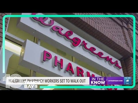 Walgreens pharmacy workers set to walk out