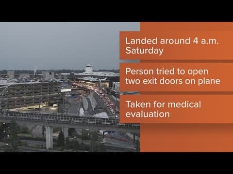 Flight to Houston diverted in Seattle after passenger tries to open exit doors