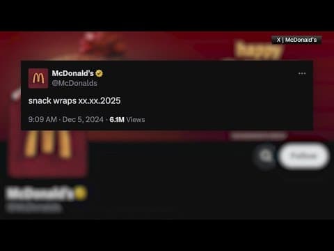 McDonald's bringing back cult classic snack wrap next year