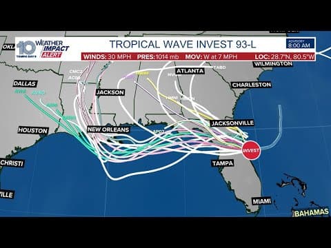Tropical system to bring storms to Tampa Bay area