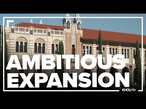 Rice University plans to increase enrollment | Full interview with President Reginald DesRoches