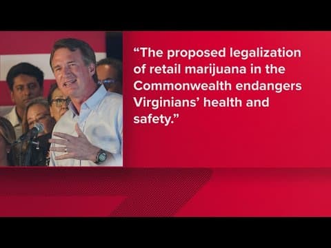 'Cannabis is bad for Virginia' | Gov. Youngkin vetoes legislation legalizing marijuana marketplace