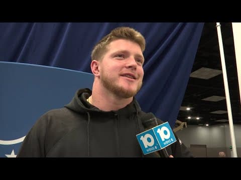 Former Ohio State DE Jack Sawyer talks about NFL combine experience