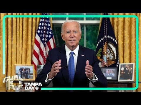 President Biden shares reason behind his decision to 'pass the torch' to VP Kamala Harris