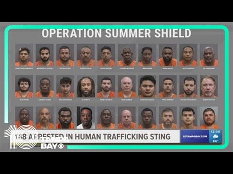 Sheriff: 148 arrested, 7 victims recovered during human trafficking bust in Hillsborough County