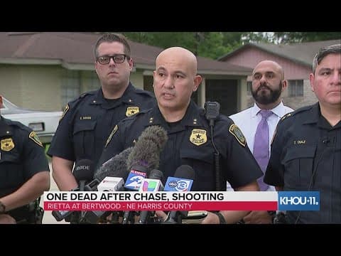 Houston police give update on shooting after chase that left one person dead
