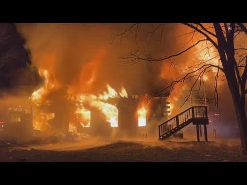 IFD investigating cause of fire that destroyed log cabin home on Indianapolis’ south side