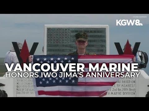 Young Marine from Vancouver honors Iwo Jima’s 80th anniversary