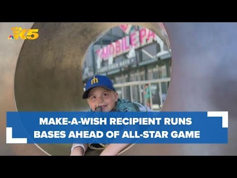 Make-A-Wish recipient runs the bases ahead of MLB All-Star Game