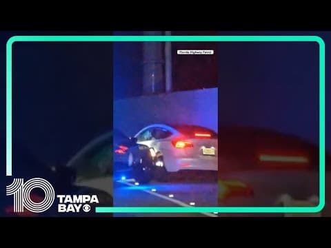 Dashcam video: Florida troopers pull over Tesla driver accused of drunk driving