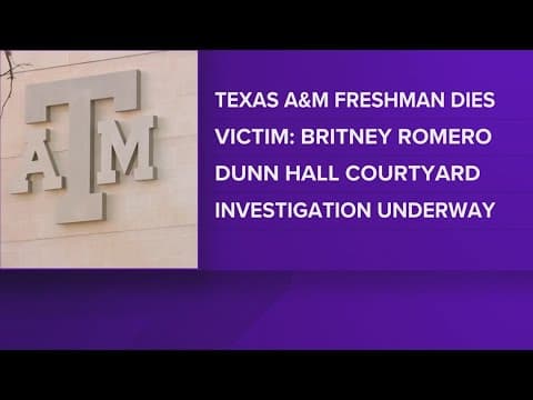 Texas A&M freshman found dead near dorm from Baytown