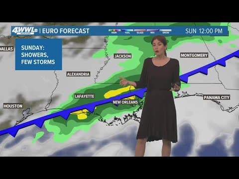 New Orleans Weather: Warm and cloudy, rain on Sunday