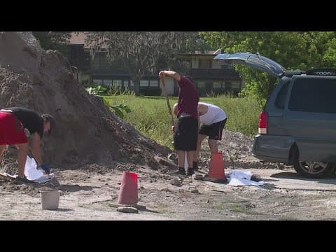 Florida residents preparing as Tropical Storm Helene approaches the coast