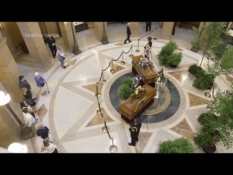 Former Minnesota House Speaker Melissa Hortman lies in state