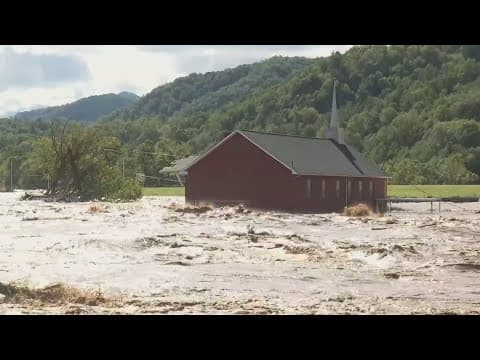 Tennessee church survives Hurricane Helene river rapids