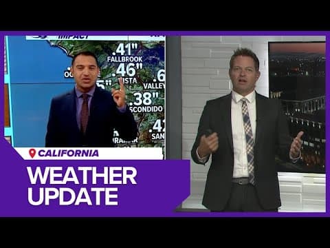 California weather update today