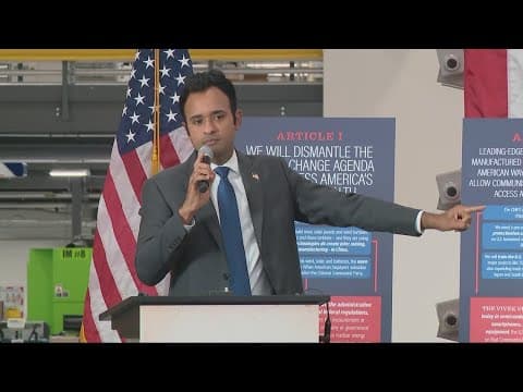 Vivek Ramaswamy delivers speech on breaking America's reliance on China at Ohio campaign event