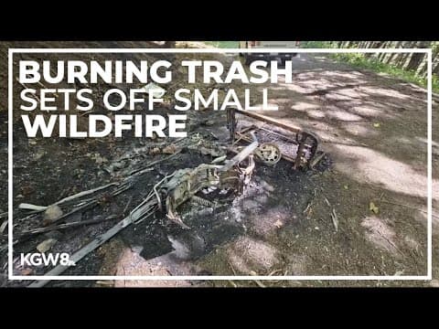 Man arrested for starting small wildfire by burning garbage in Willamette National Forest