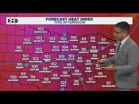 DFW Weather: Rain moves out as a heat dome moves in