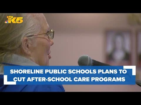 Shoreline Public Schools parents voice concerns about cutting after-school care program