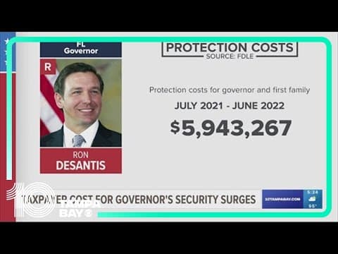 DeSantis' boosted security costs the taxpayer more