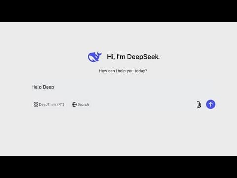 Chinese AI 'Deepseek' upends US Stock Market