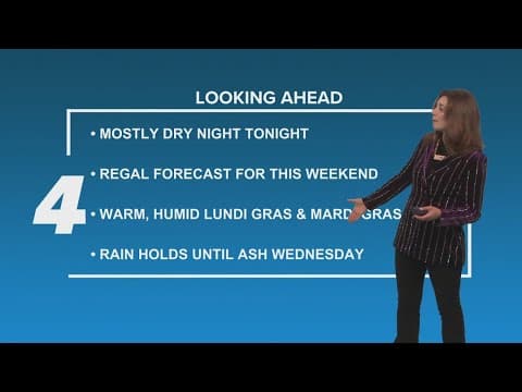 New Orleans Weather: Just raining throws this weekend, possible storms next week