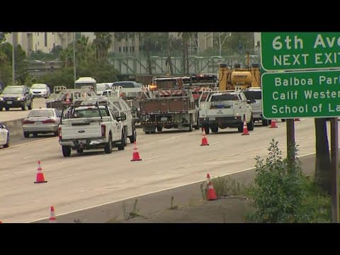 Northbound I-5 closure this weekend starting in National City