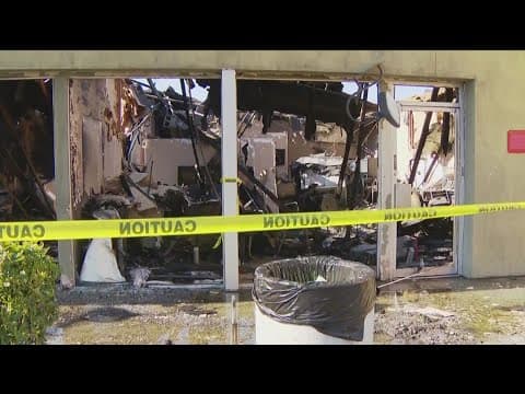 The clean up continues after fire destroys businesses in Oak Park strip mall
