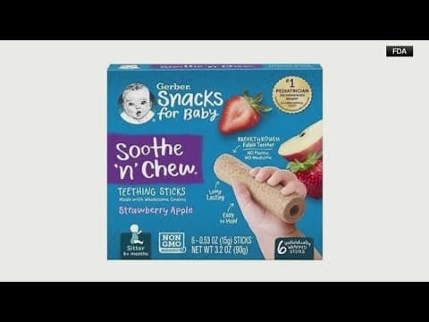 All batches of Gerbers Soothe n Chew recalled
