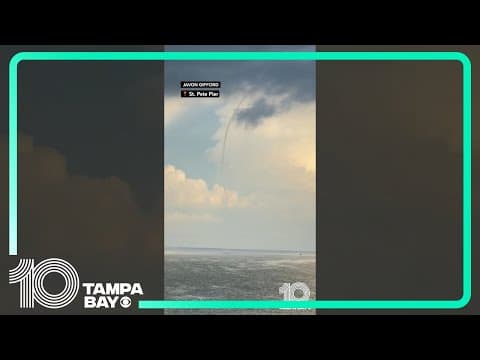 Waterspout spotted from St. Pete Pier