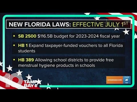 These new Florida laws take effect July 1