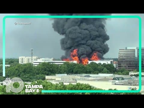 North Carolina fire: Massive fire burns in SouthPark Mall area of Charlotte