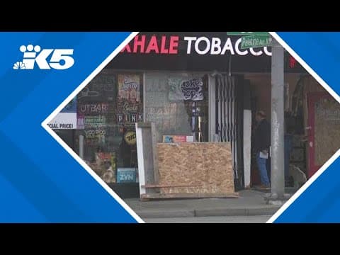 BREAKING: Thieves target Seattle smoke shop for second time in 24 hours