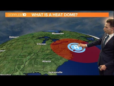 What are heat domes and what causes them?