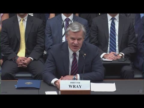 FBI director Christopher Wray testified before Congress about Trump shooting investigation