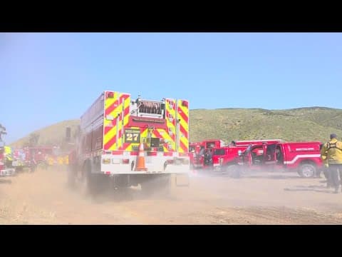 Hundreds of San Diego firefighters hone their skills during wildfire training