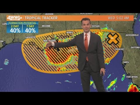 First look at the tropics: Invest 93 still disorganized, rain for the Gulf Coast