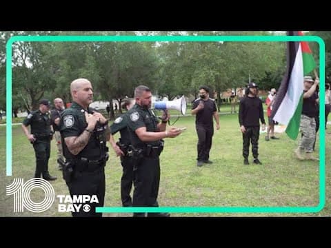 USF pro-Palestinian protest declared an unlawful assemembly