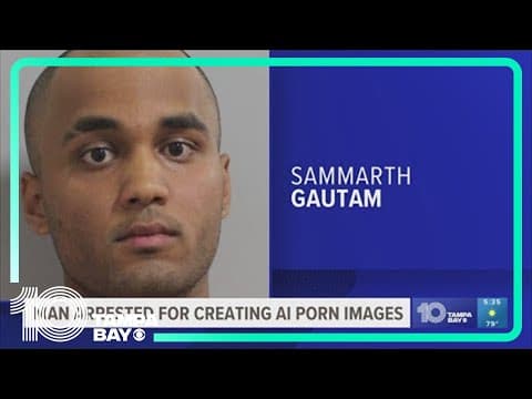 Man arrested for creating AI pornographic images
