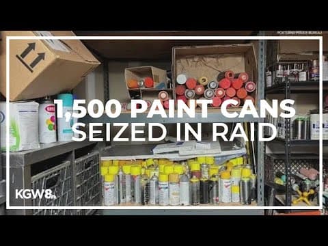 1,500 spray paint cans seized at Portland graffiti vandal's home