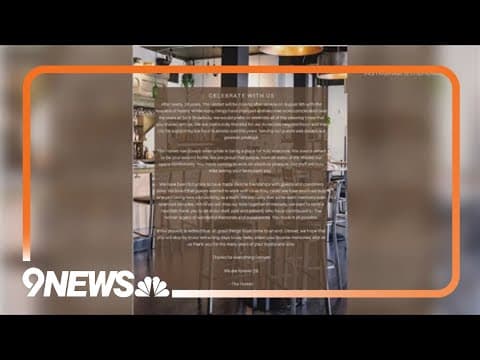 The Hornet restaurant announces closure after 29 years in Denver